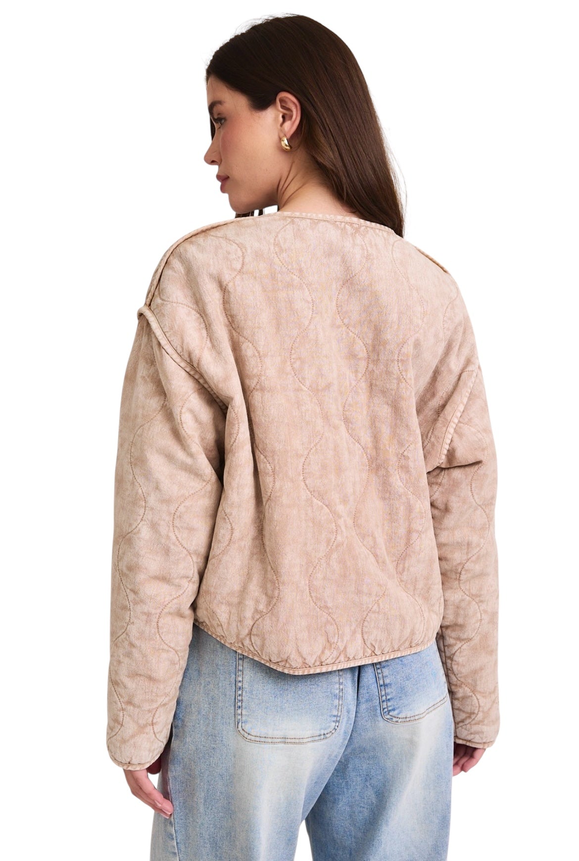 Tan Quilted Jacket