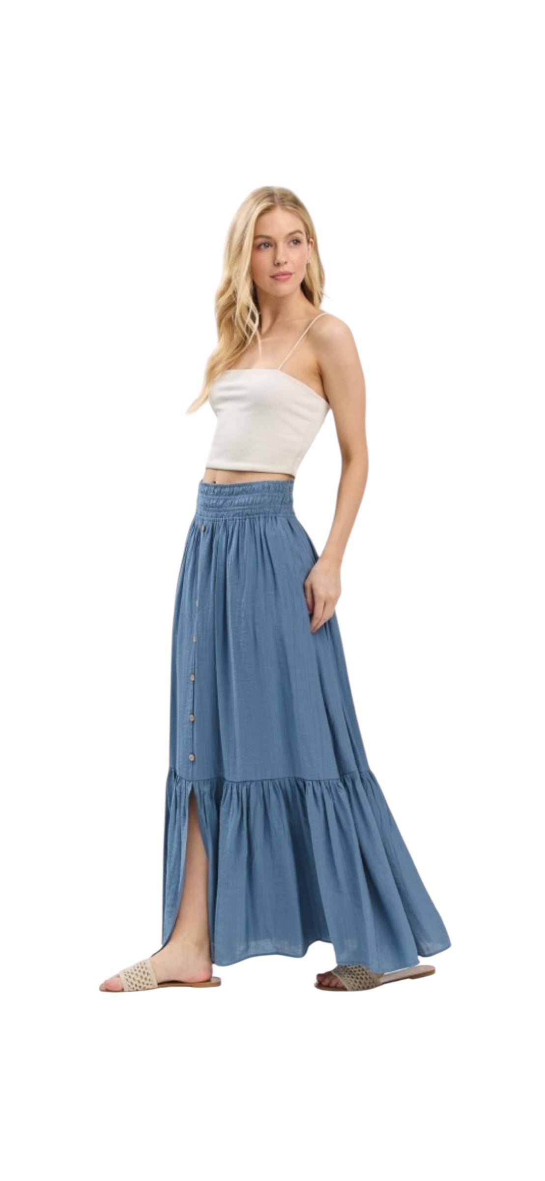Tiered Maxi Skirt