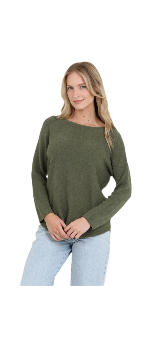 Earthy Green Cozy Sweater