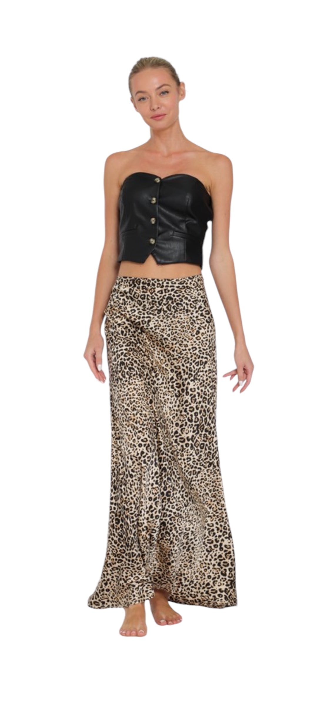 Cheetah Print Maxi Skirt