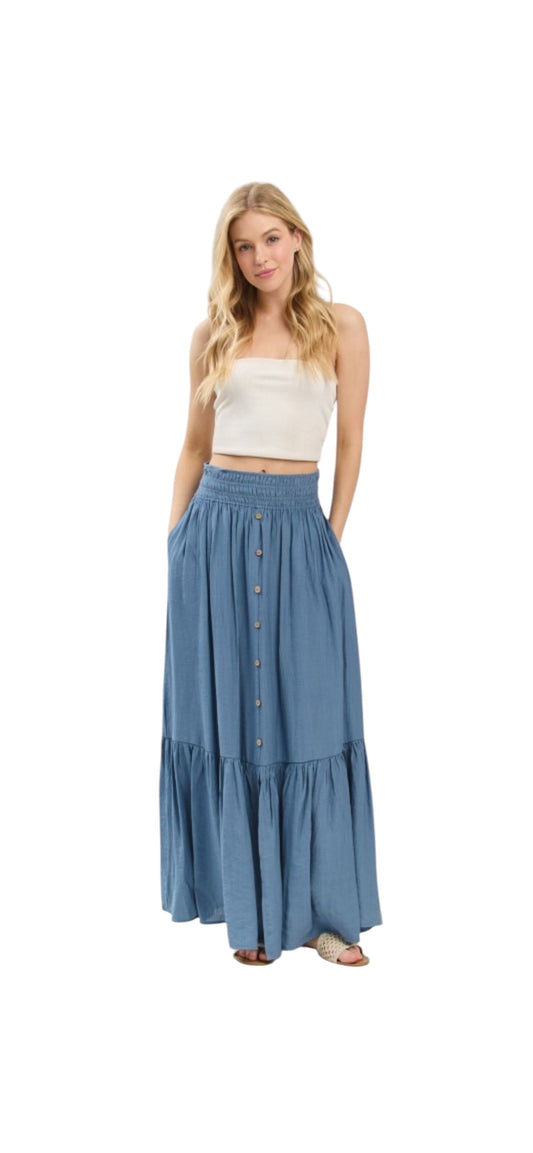 Tiered Maxi Skirt