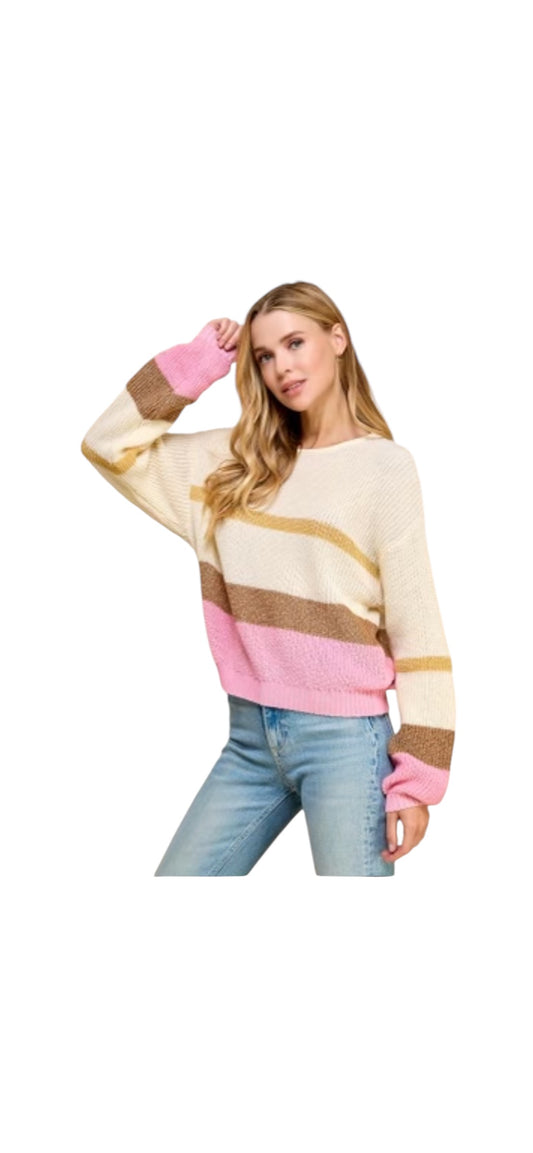 Multicolored Striped Sweater