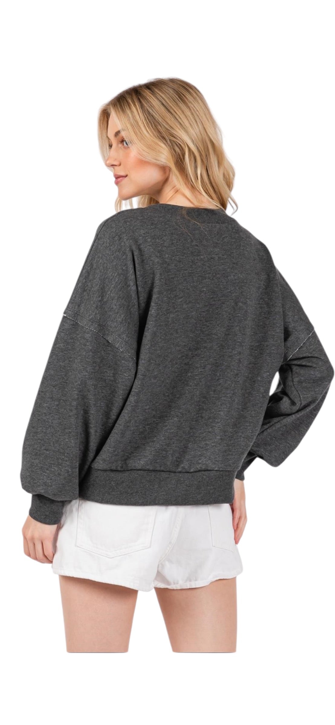 Gray Baggy Sweatshirt