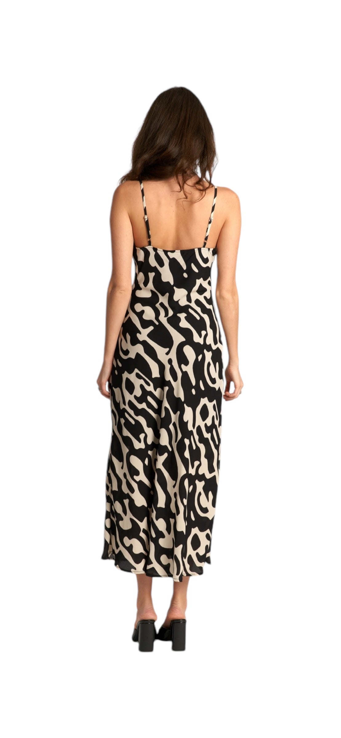 Black and White Patterned Dress