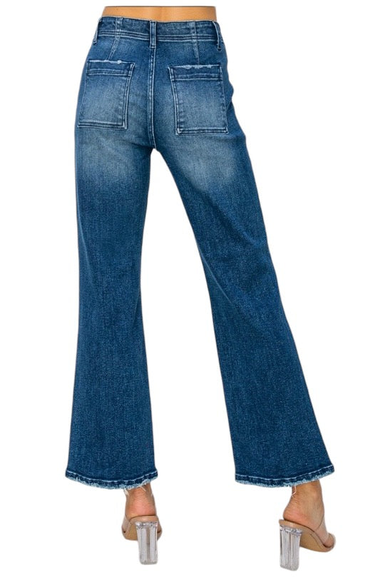 Dark Wash Boot Cut Jeans