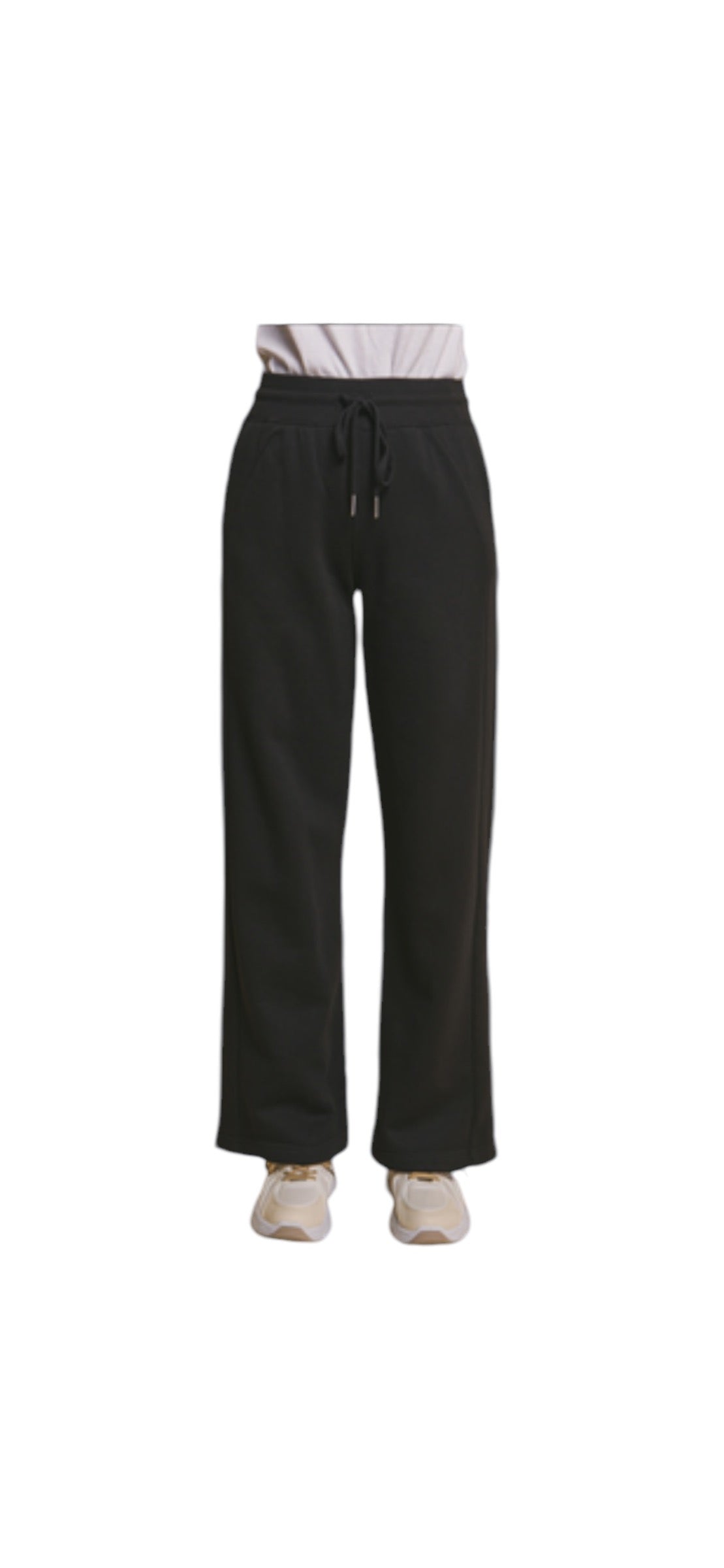 Black Wide Sweatpants