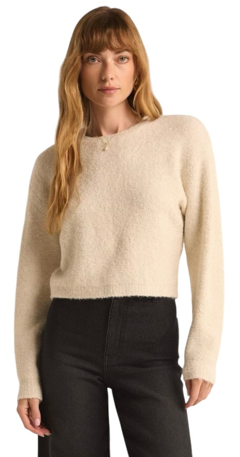 Cream Cropped Sweater