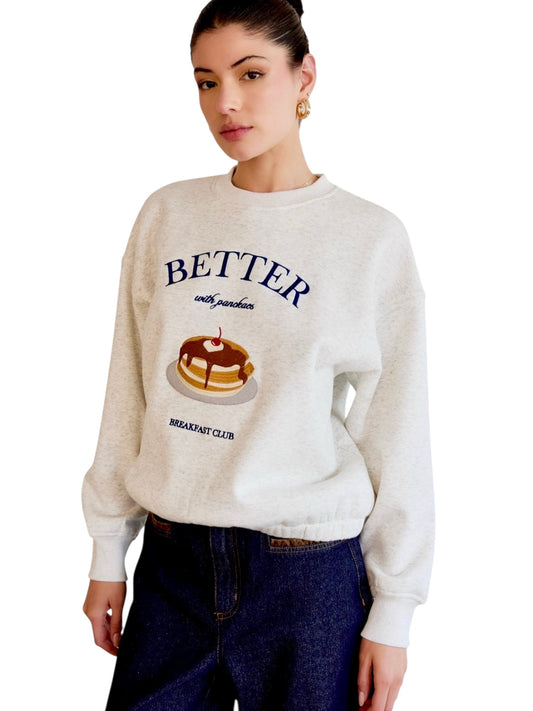 Pancake Designed Sweatshirt