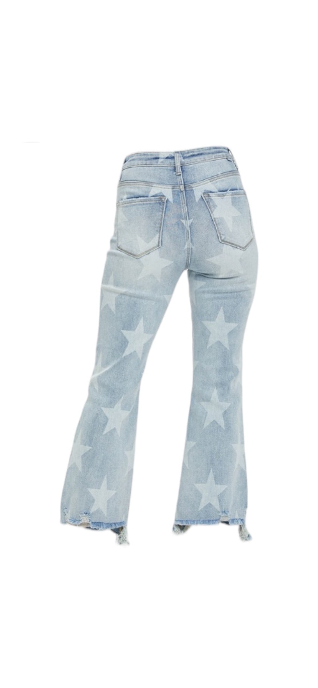 Star Pattern Denim Jeans