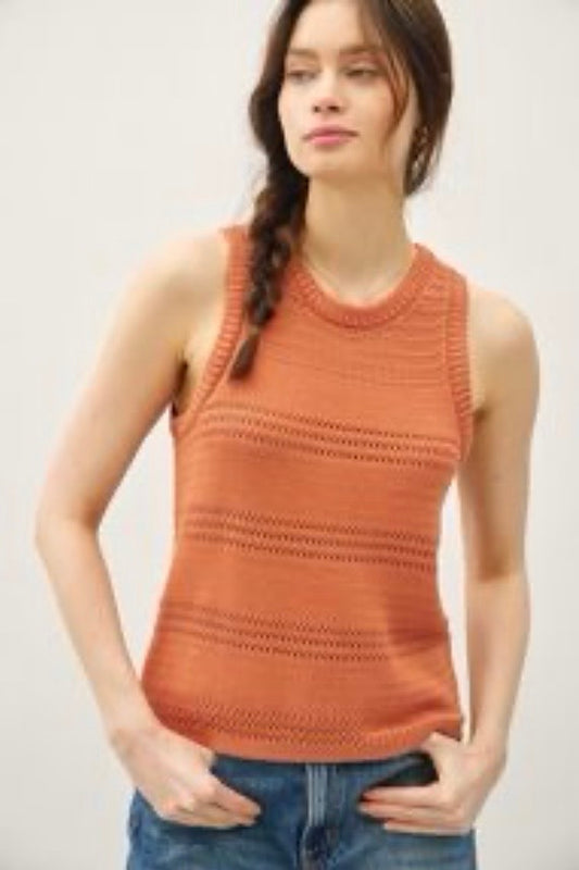 Rust Crochet Top
