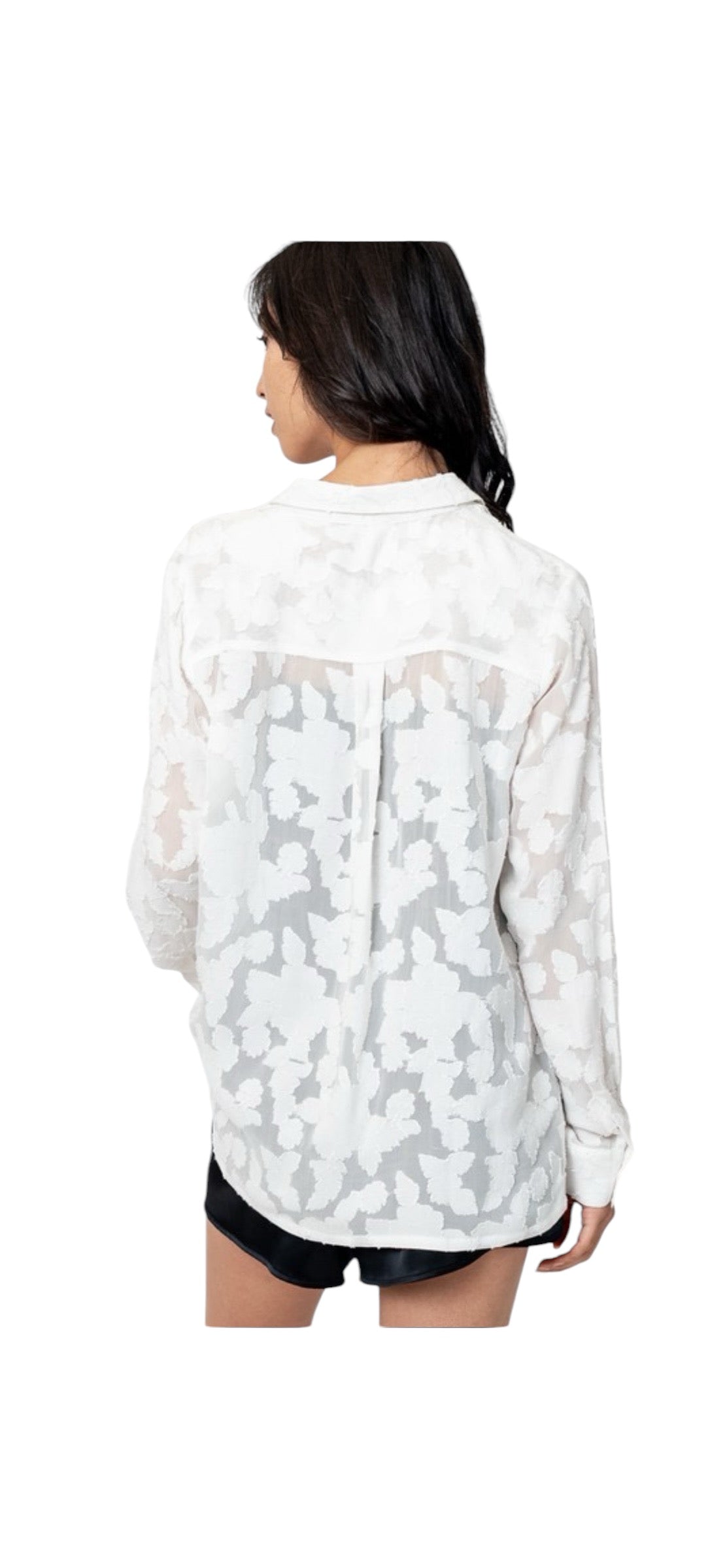 White Patterned Blouse