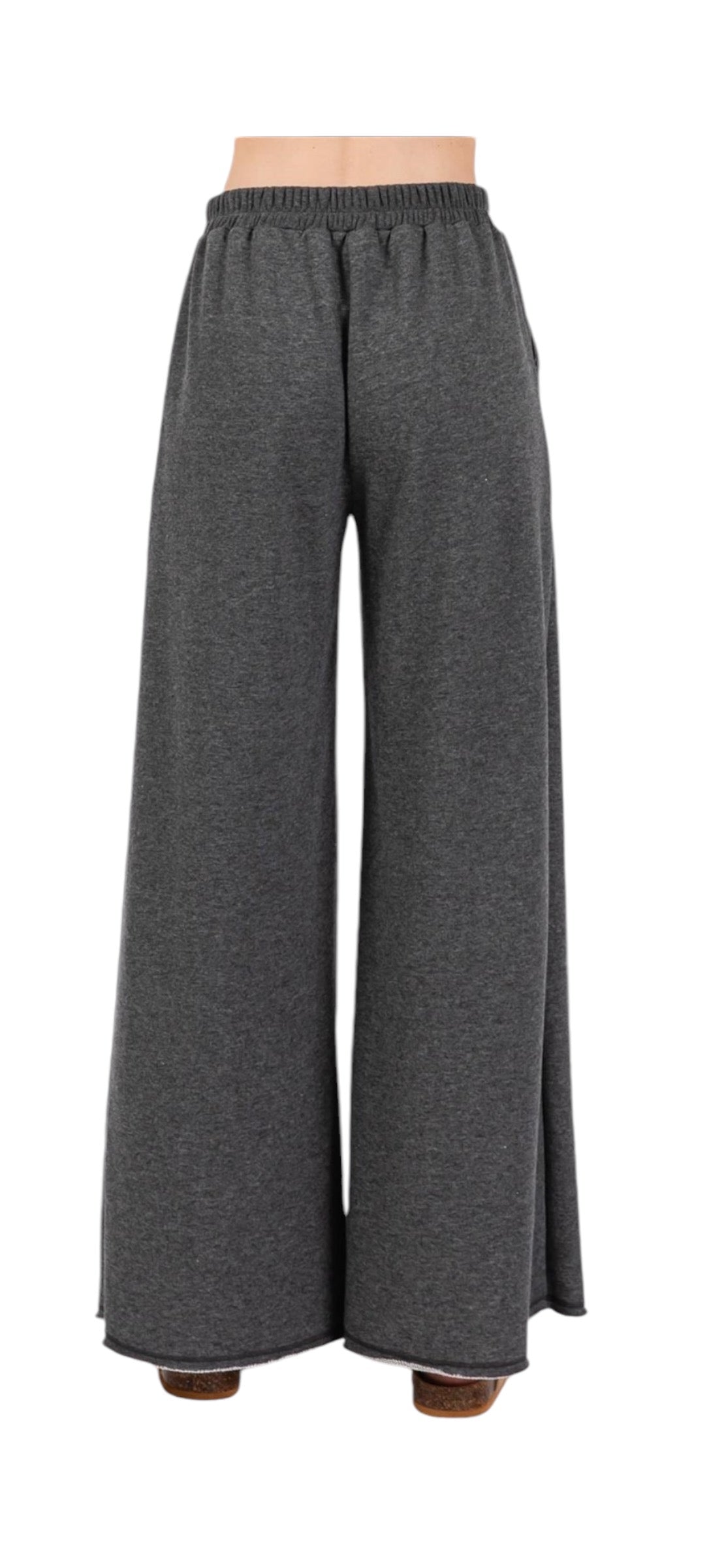 Wide Leg Gray Sweatpants