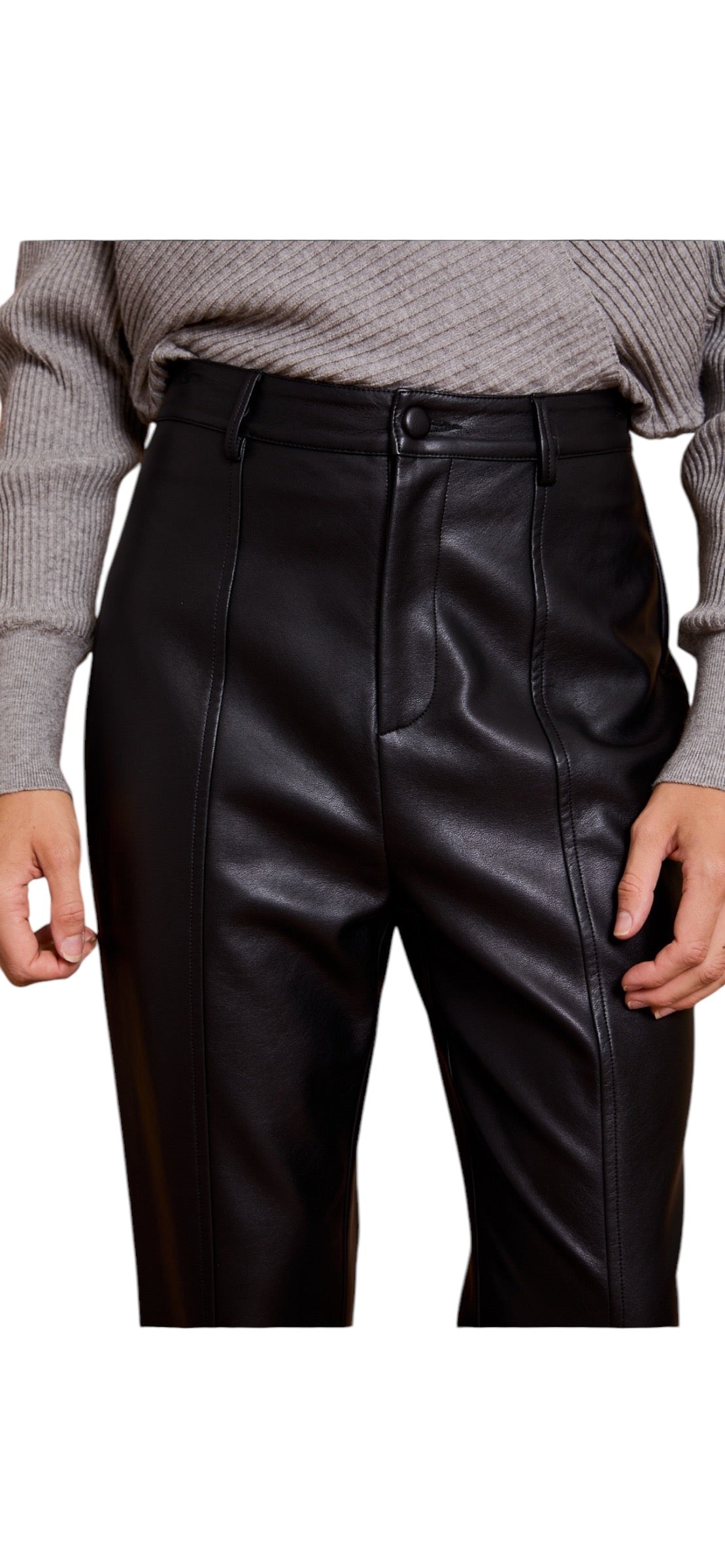 Black Pleather Pants