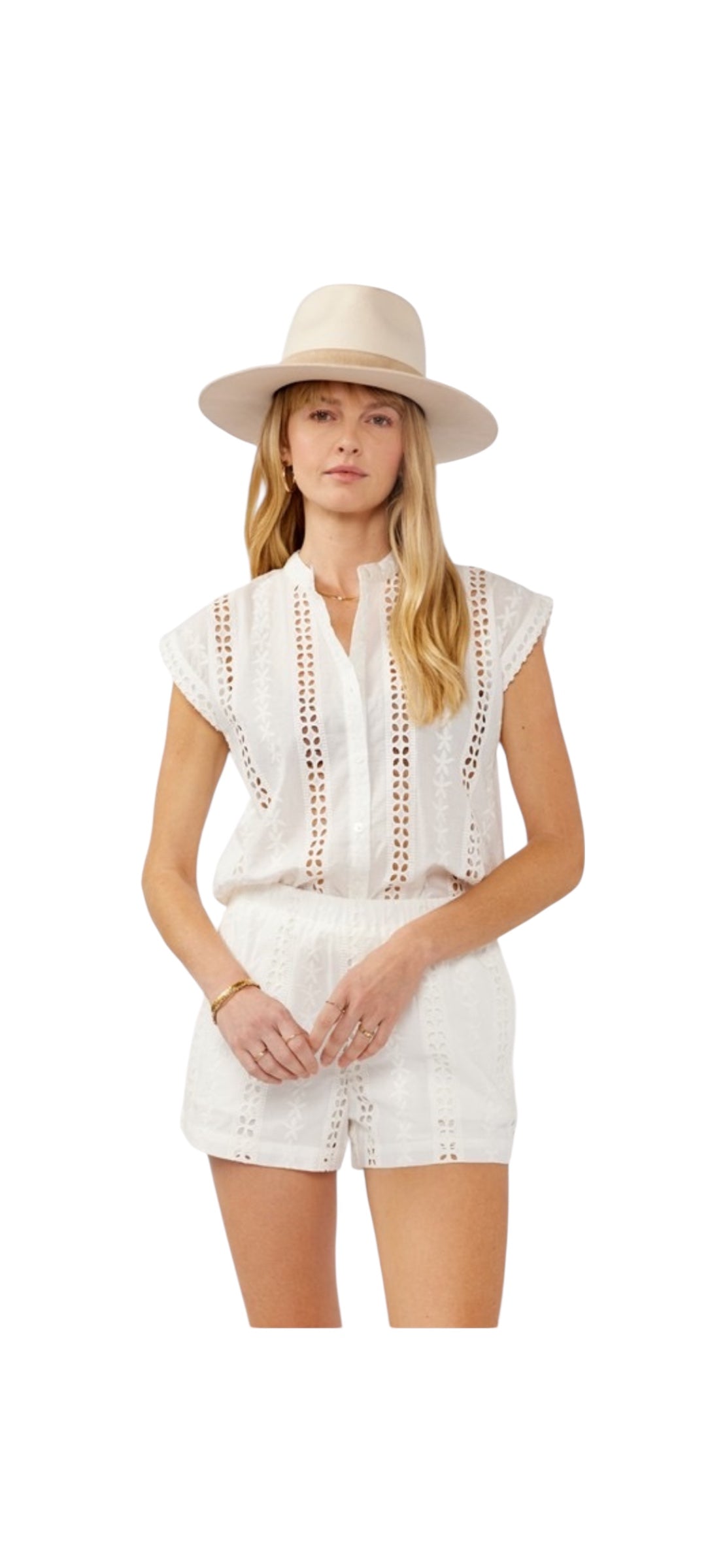 White Eyelet Blouse