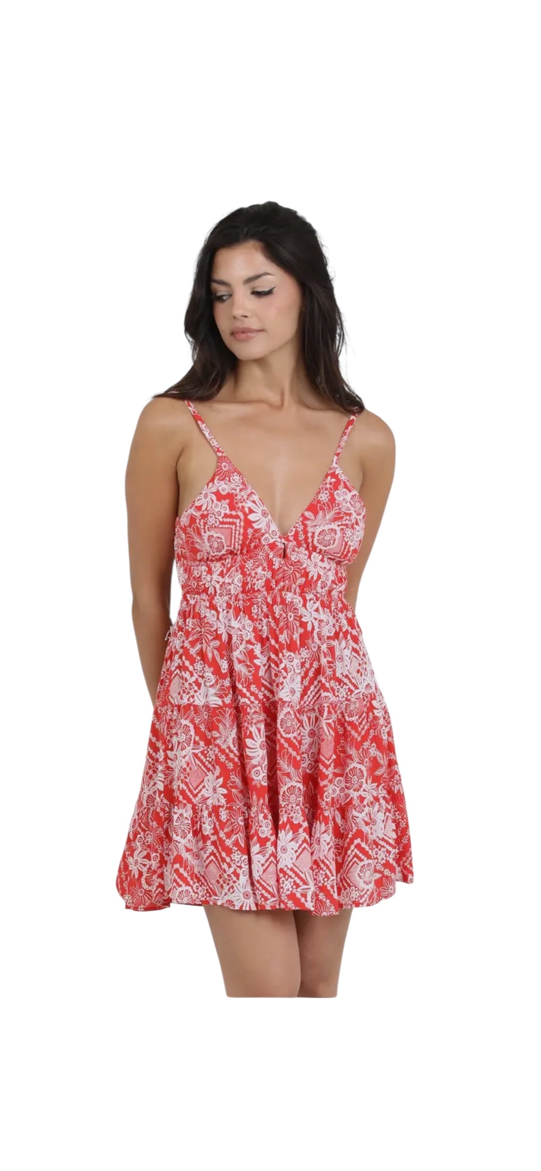 Patterned Red Sundress