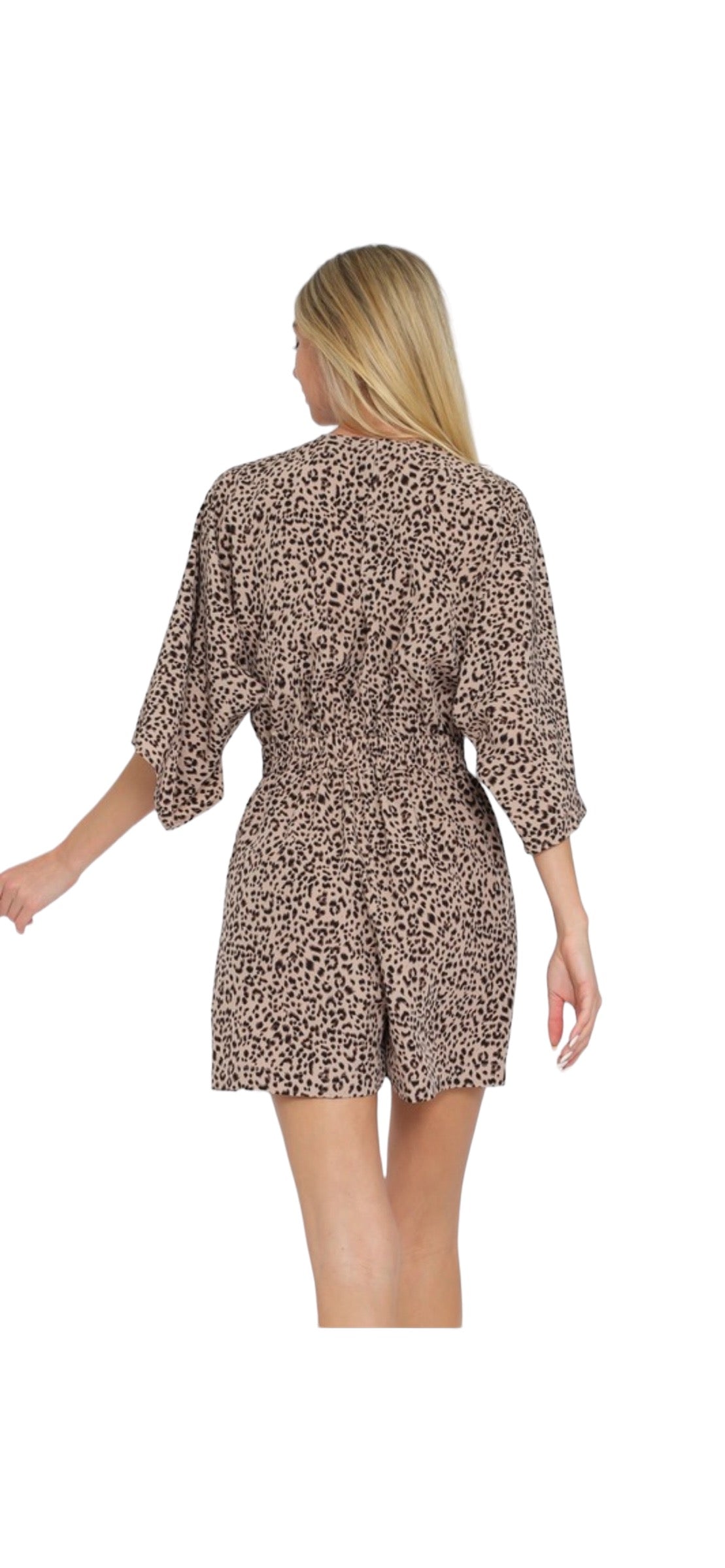 Cheetah Print Romper