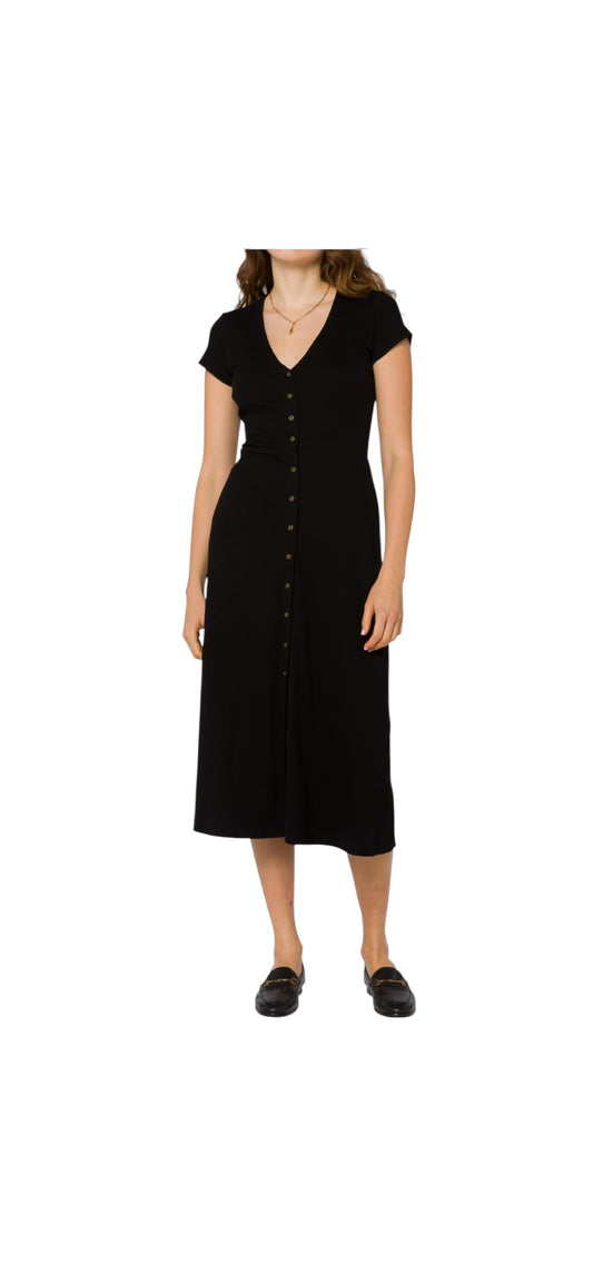 Black Ribbed Dress