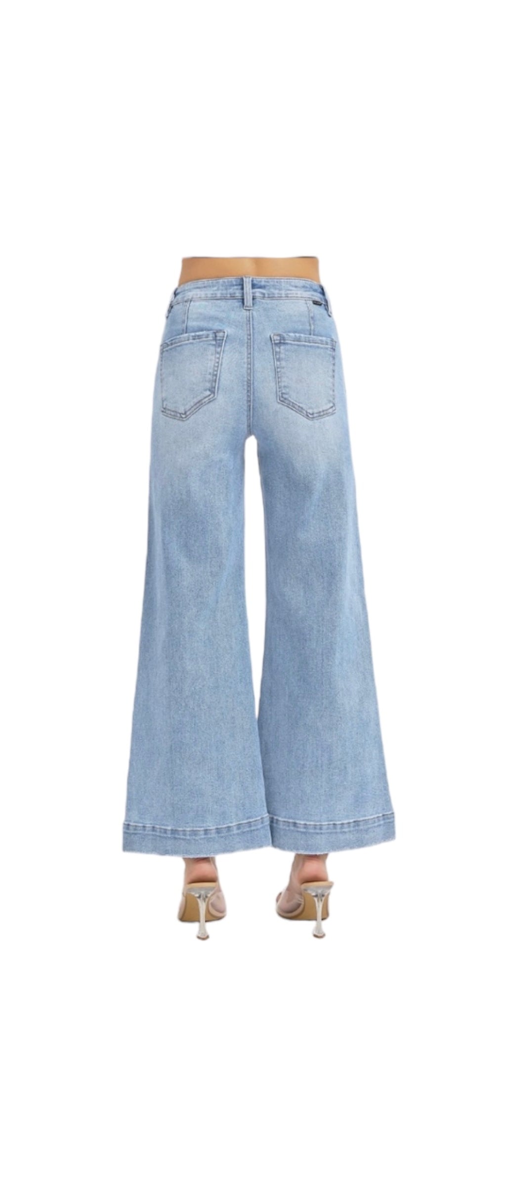 Light High Rise Cropped Jeans