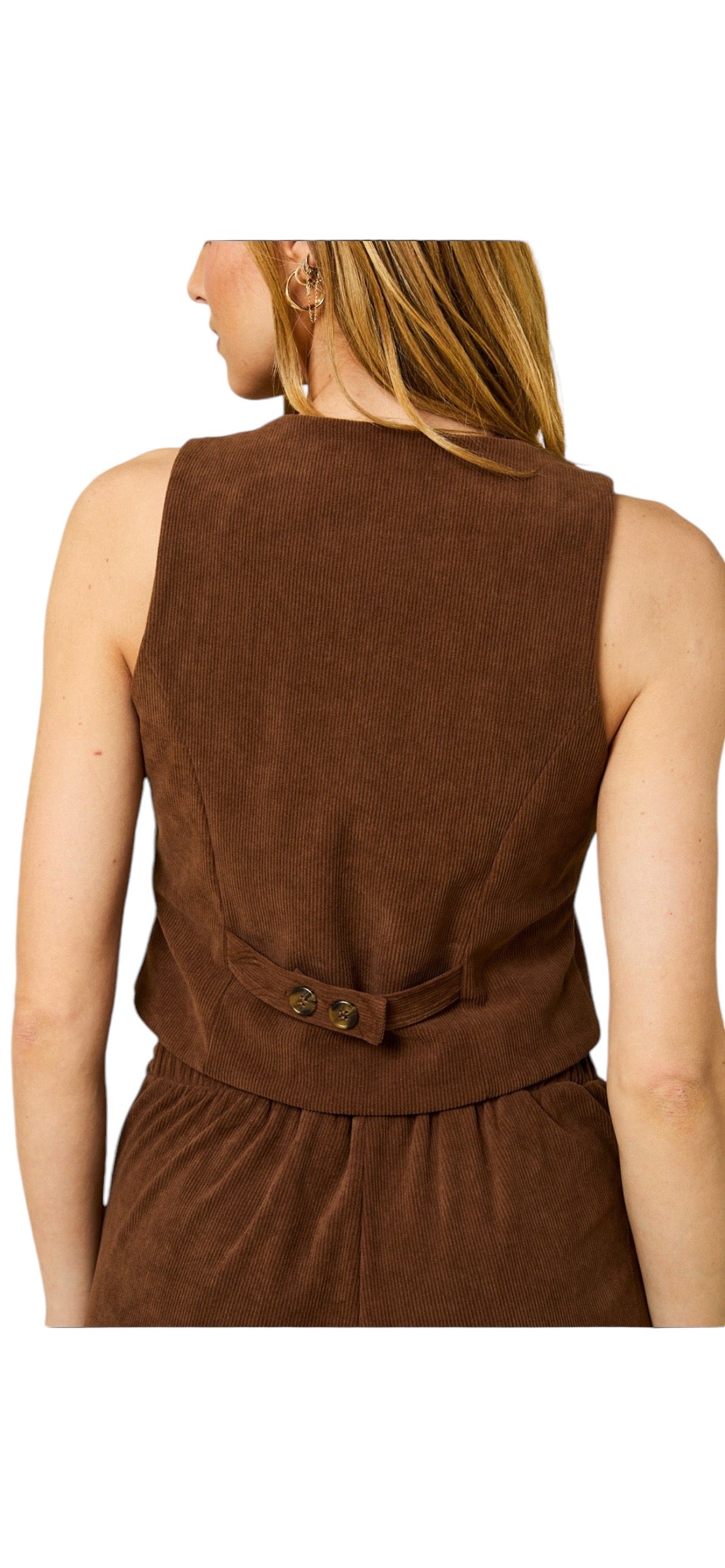 Brown Corduroy Vest