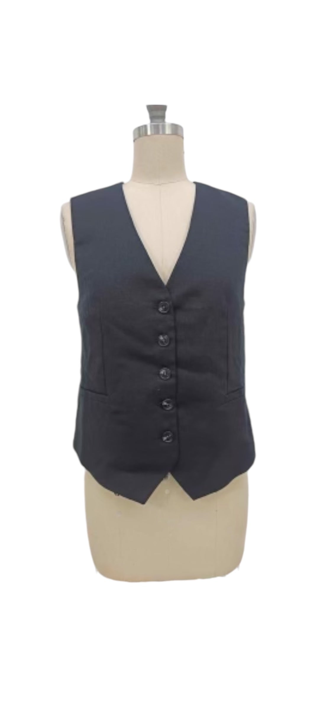 Black Button-Up Vest